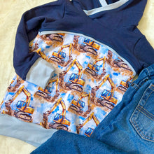 Load image into Gallery viewer, Youth Hoodie - Excavator Watercolour