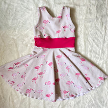 Load image into Gallery viewer, Strappy Twist Dress - Flamingo Fancy