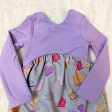 Load image into Gallery viewer, Harem Romper - Conversation Hearts