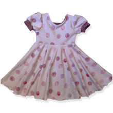 Load image into Gallery viewer, Puff Sleeve Dress - Blush Dots