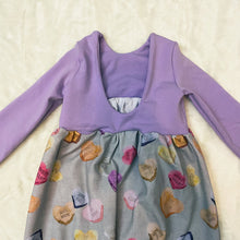 Load image into Gallery viewer, Harem Romper - Conversation Hearts