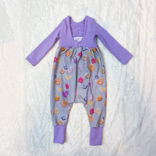 Load image into Gallery viewer, Harem Romper - Conversation Hearts