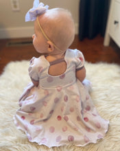 Load image into Gallery viewer, Puff Sleeve Dress - Blush Dots