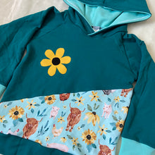 Load image into Gallery viewer, Floral Farm Friends Raglan Hoodie