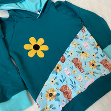 Load image into Gallery viewer, Floral Farm Friends Raglan Hoodie