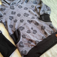 Load image into Gallery viewer, Grow With Me Pocket Hoodie - Dark Leopard