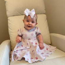 Load image into Gallery viewer, Puff Sleeve Dress - Blush Dots