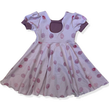 Load image into Gallery viewer, Puff Sleeve Dress - Blush Dots