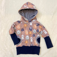 Load image into Gallery viewer, Grow With Me Raglan Hoodie - Monsters