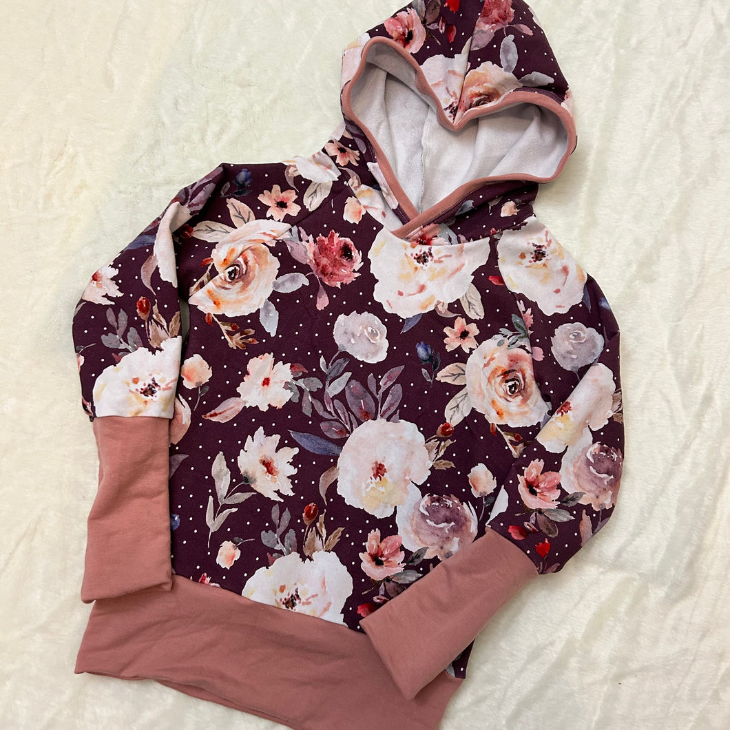 Grow With Me Raglan Hoodie - Fall Flowers