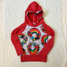 Load image into Gallery viewer, Grow With Me Raglan Hoodie -  Rainbows
