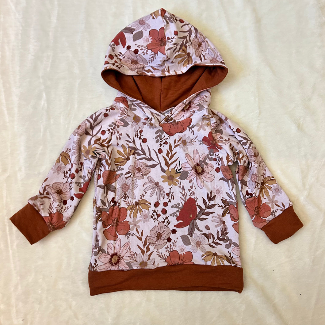 Boho Flowers Raglan Hoodie