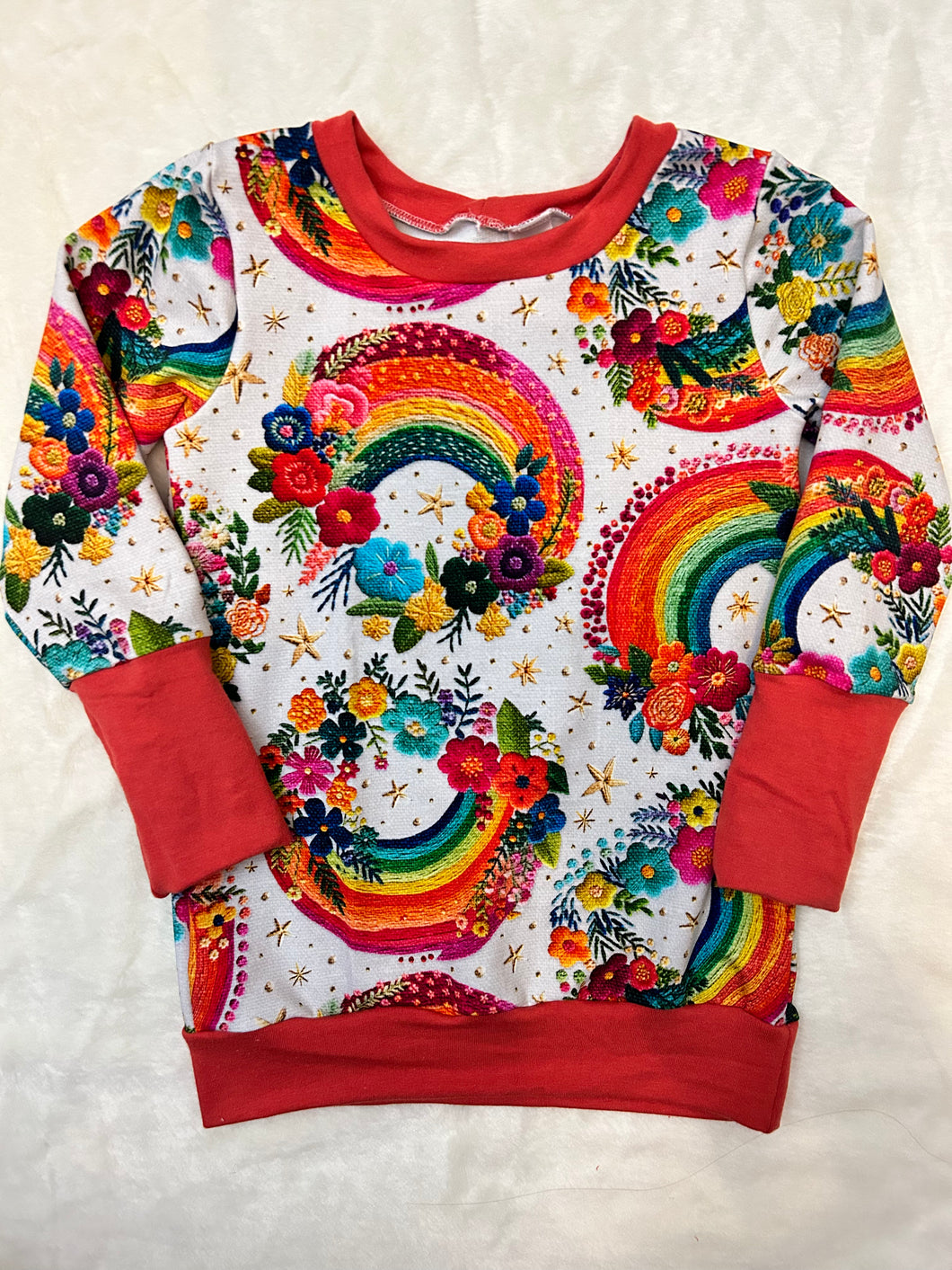 Grow With Me Tunic Sweater - Rainbows