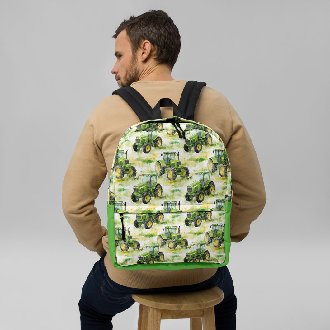 Green Tractor Backpack