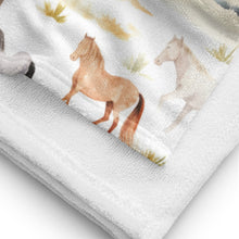 Load image into Gallery viewer, Watercolour Horses Towel
