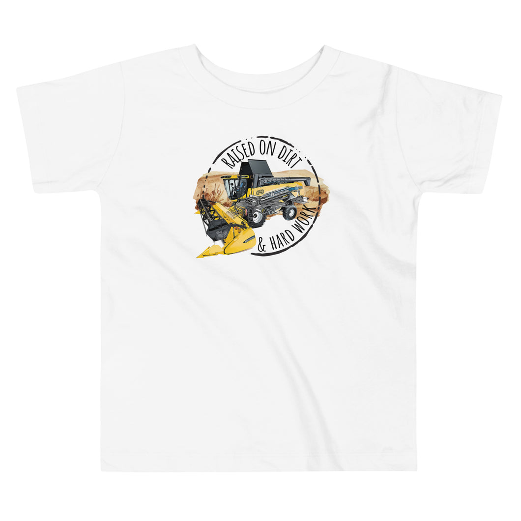 Toddler Yellow Combine Short Sleeve Tee