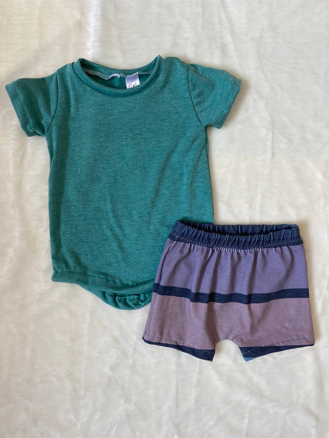 Basic T + Play Shorts - Sea Glass