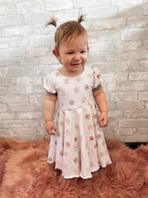 Load image into Gallery viewer, Puff Sleeve Dress - Blush Dots

