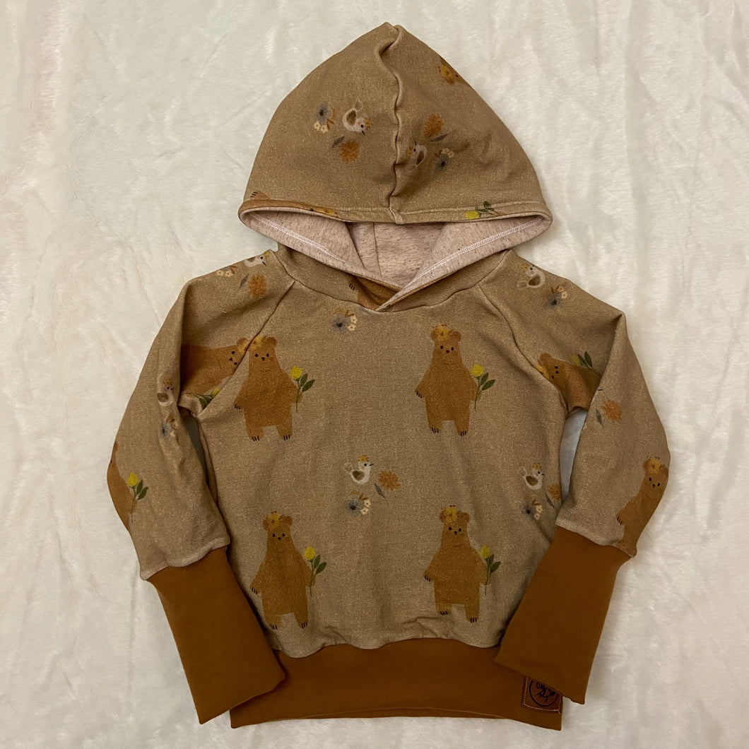 Grow With Me Raglan Hoodie - Daisy Bears