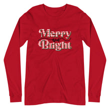 Load image into Gallery viewer, Merry and Bright Unisex Long Sleeve Tee
