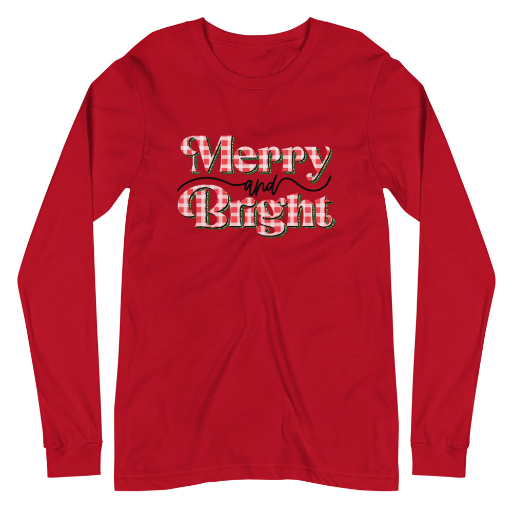 Merry and Bright Unisex Long Sleeve Tee