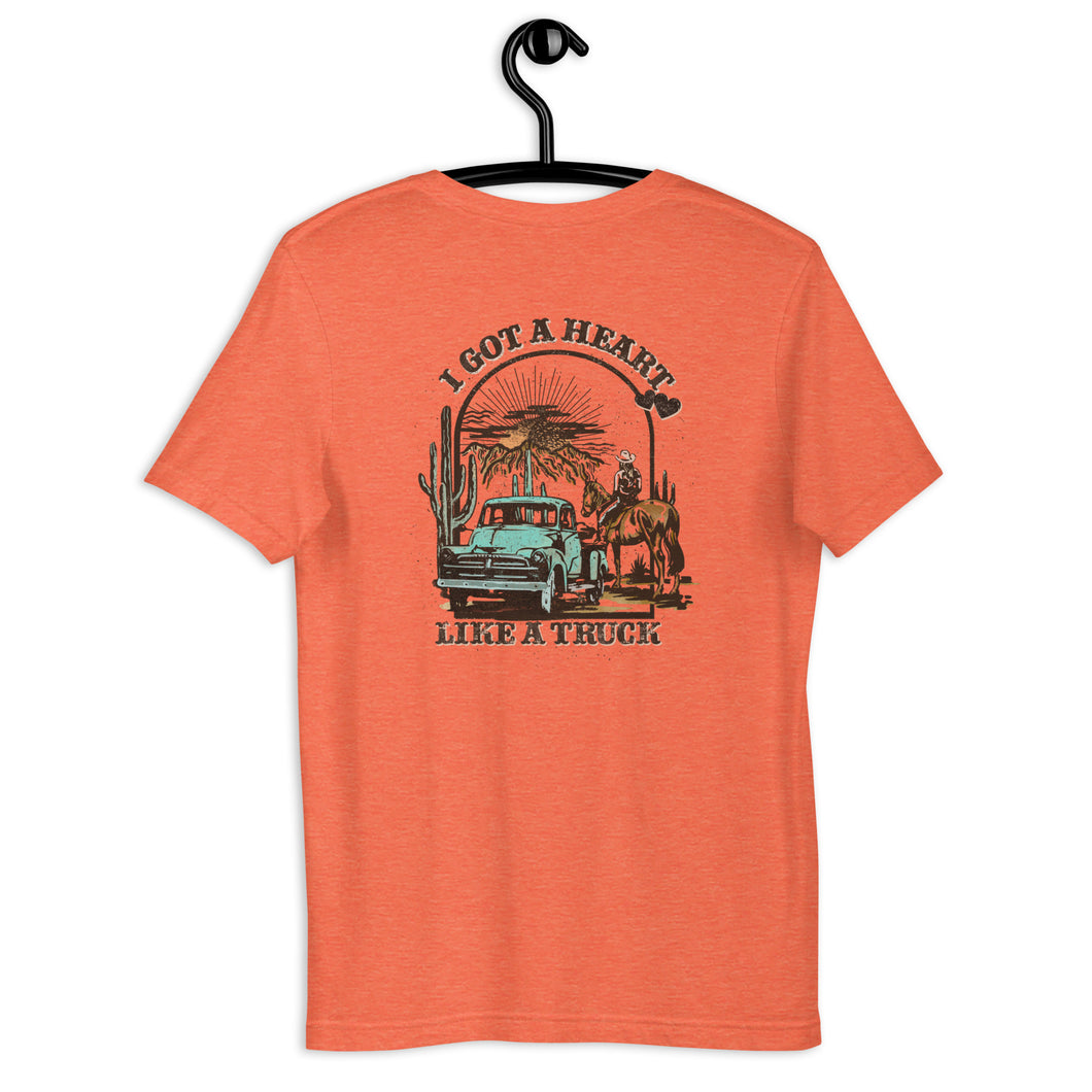 Heart Like a Truck Adult Tshirt