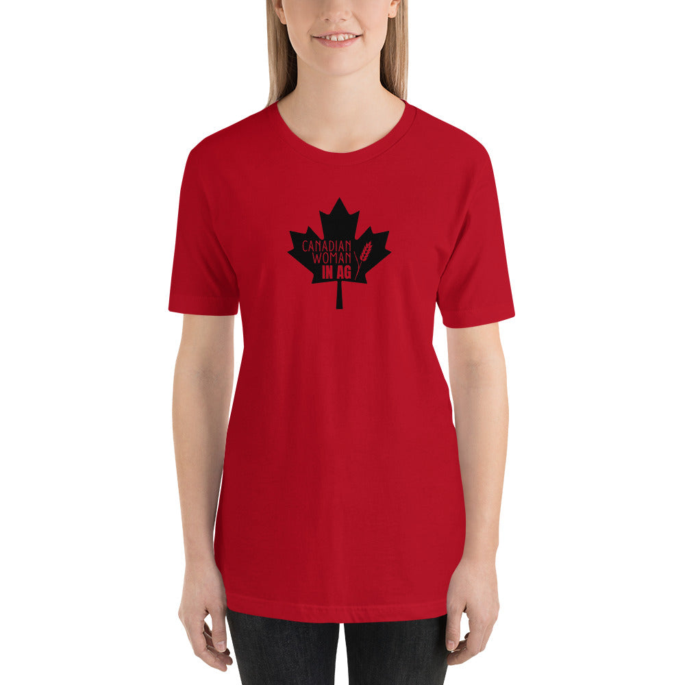 Canadian Woman in Ag Short-Sleeve Unisex T-Shirt