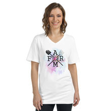 Load image into Gallery viewer, Farm Watercolour Adult V-Neck T-Shirt
